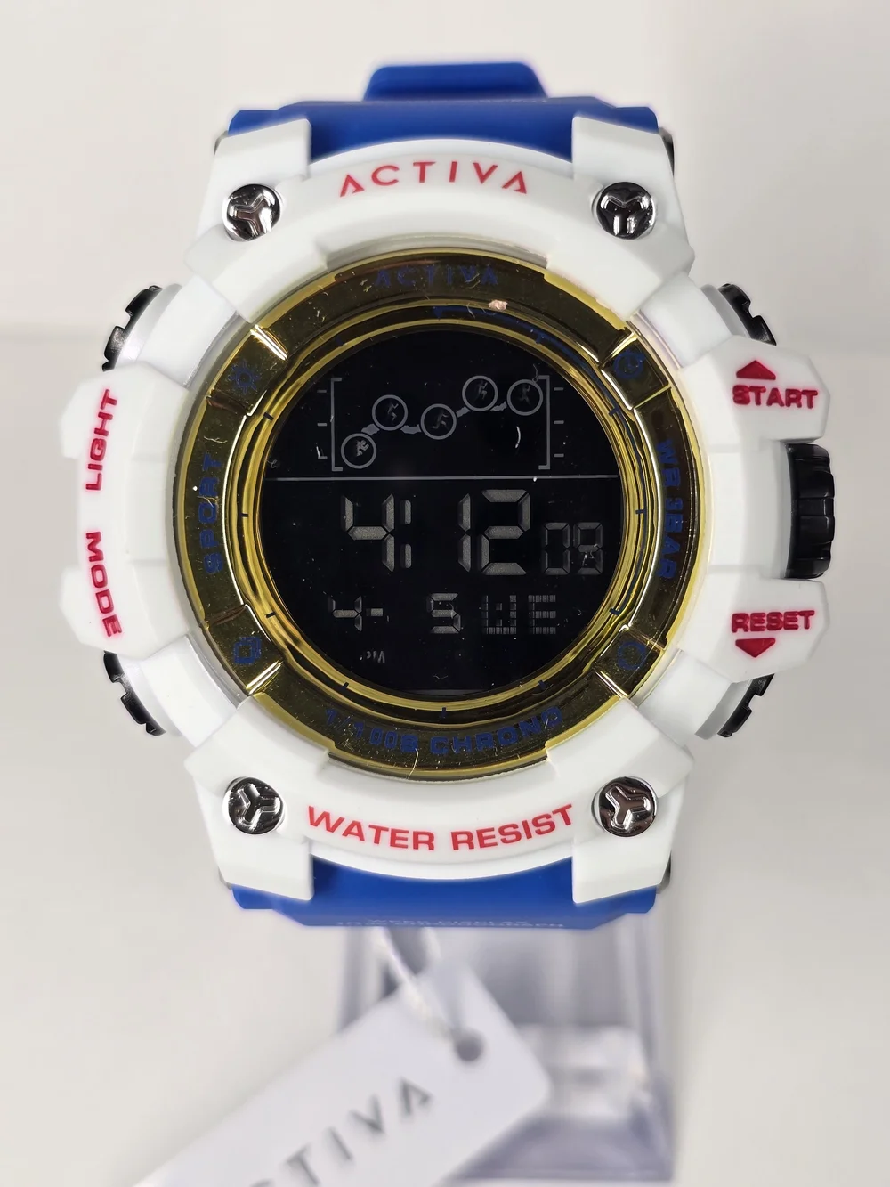 Activa Summit X Invicta Unisex Digital Watch - 50mm. Blue, Yellow (ACW8082-013)